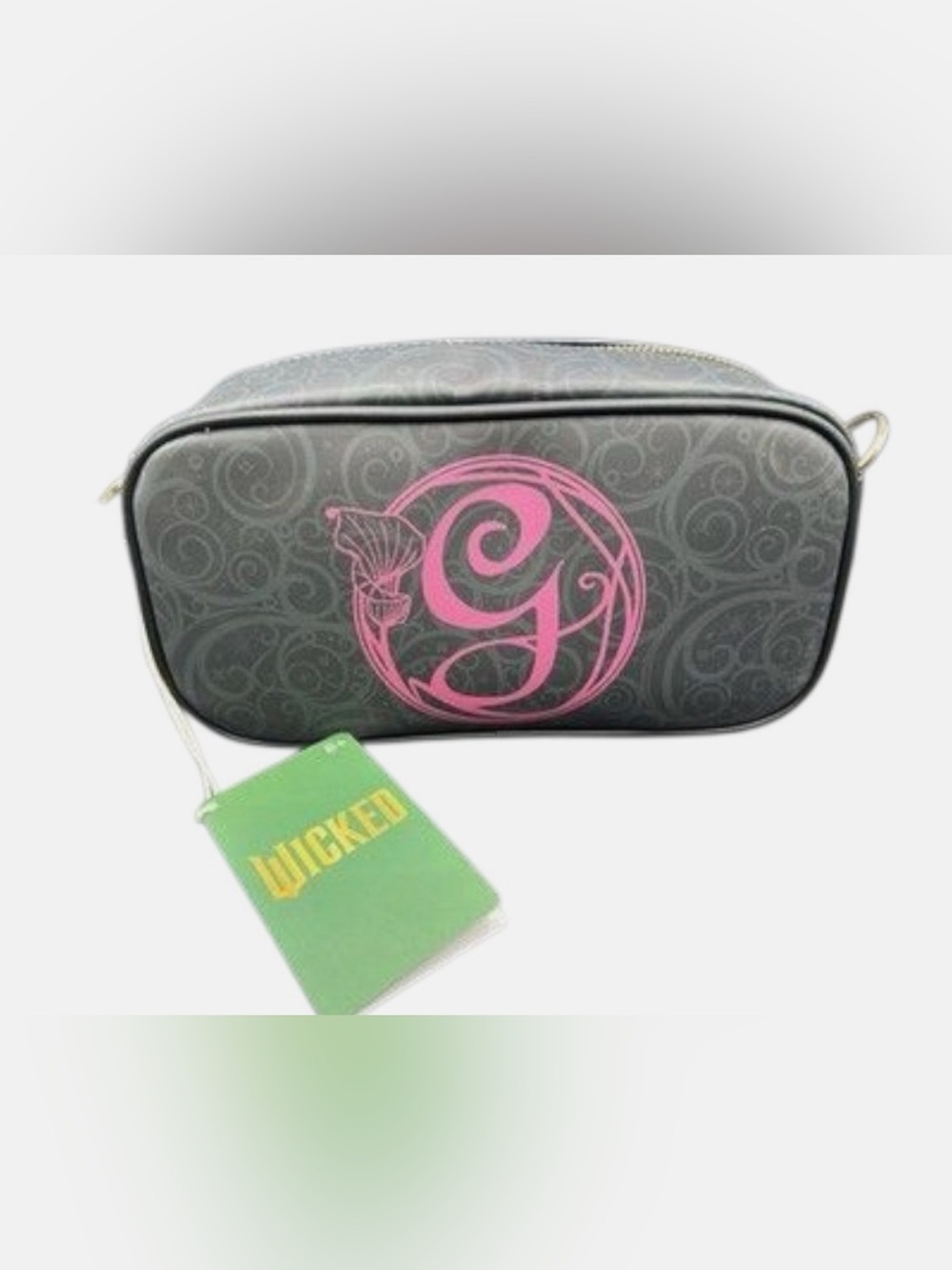 Loungefly Gray Cosmetic Pouch with Pink 'G' Monogram